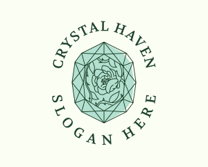 Crystals - Luxury Emerald Jewelry logo design