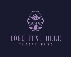 Yogi - Flower Hands Beauty logo design
