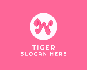 Pink Letter W Logo