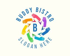 Friends - Community Hand Foundation logo design