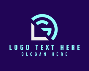 Networking - Professional Tech Letter LG Business logo design