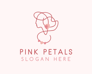 Pink Jewelry Woman logo design