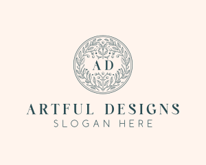 Wedding Floral Event logo design