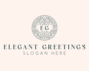 Wedding Floral Event logo design