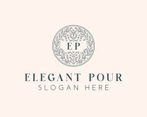 Wedding Floral Event logo design