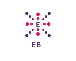 Pink Dotted Lettermark Logo