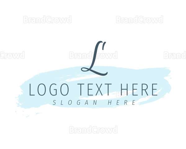 Watercolor Brush Business Logo