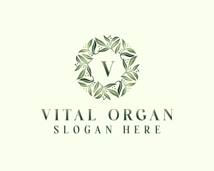 Natural Herbal Leaves logo design