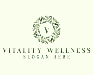 Natural Herbal Leaves logo design