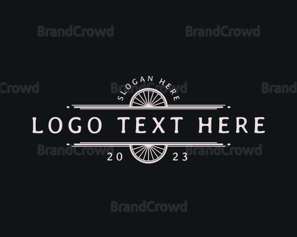 Hipster Cowboy Carriage Logo