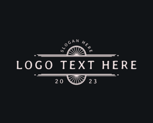 Hipster Cowboy Carriage Logo