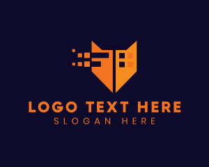 Internet - Orange Fox Digital Pixels logo design