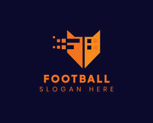Orange Fox Digital Pixels logo design