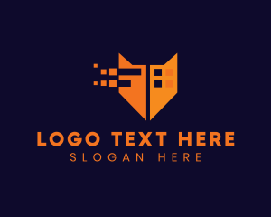 Jackal - Orange Fox Digital Pixels logo design