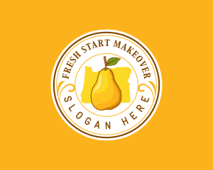 Juicy Pear Oregon logo design