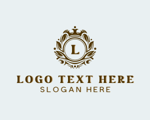 High End - Crown Royal Shield logo design