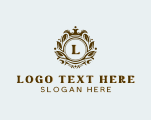 Elegant - Crown Royal Shield logo design