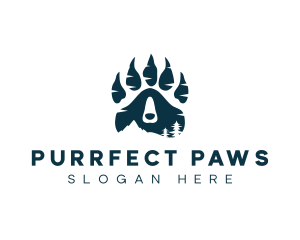 Bear Paw Nature logo design