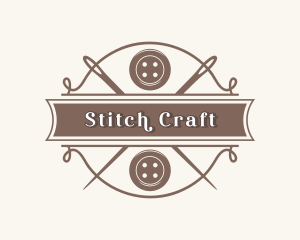 Sewing - Button Needle Sewing logo design