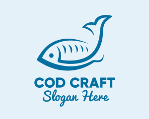 Cod - Simple Seafood Fish logo design