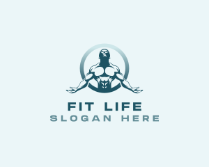 Strong Fitness Man logo design