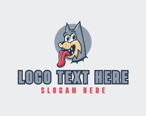 Tongue - Cute Dog Tongue logo design