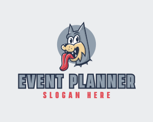 Streamer - Cute Dog Tongue logo design