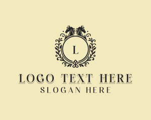 Heraldry - Regal Luxury Horse logo design