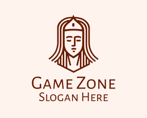 Online Gamer - Medieval Royal Princess logo design