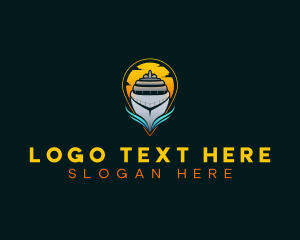 Yacht - Sunset Ferry Tour logo design