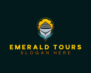 Sunset Ferry Tour logo design