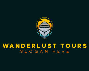 Sunset Ferry Tour logo design