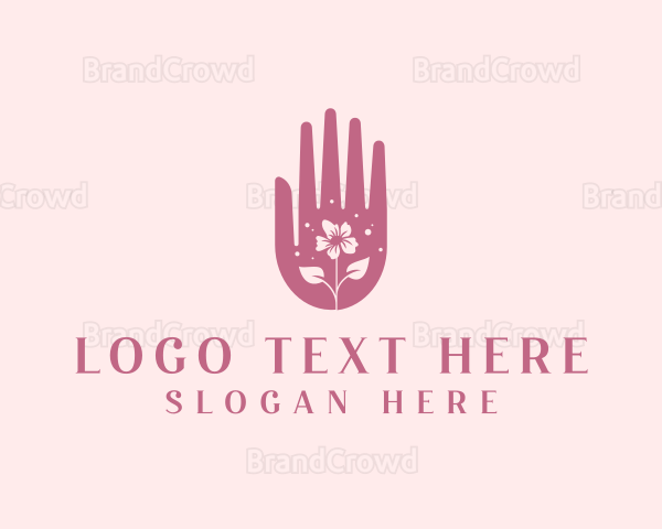 Flower Hand Wellness Logo