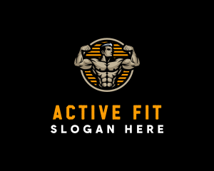 Fit - Muscle Fitness Fit logo design