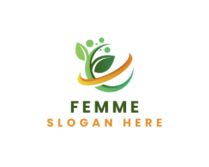 Natural Leaf Herbal logo design