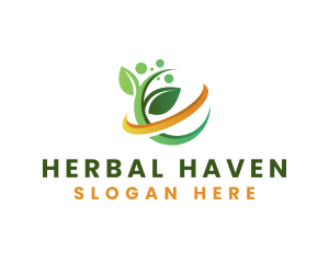 Herbal - Natural Leaf Herbal logo design