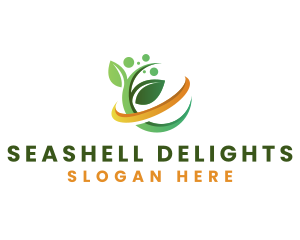 Natural Leaf Herbal logo design