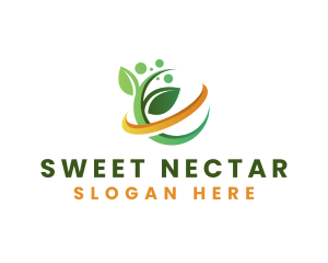 Natural Leaf Herbal logo design