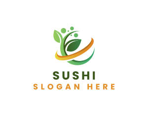 Natural Leaf Herbal logo design