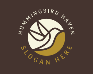 Flying Hummingbird Aviary logo design