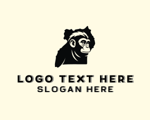 Africa - Ape Monkey Safari logo design