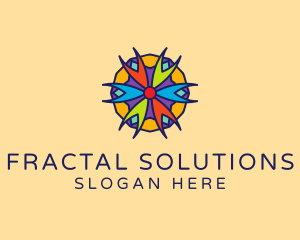 Fractal - Multicolor Lantern Pattern logo design