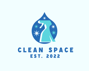 Tidy - Sanitation Water Sprayer logo design