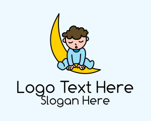 Cute Sleepy Baby  Logo