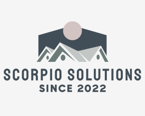 Roofing Contractor Realtor  logo design