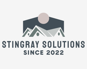 Roofing Contractor Realtor  logo design