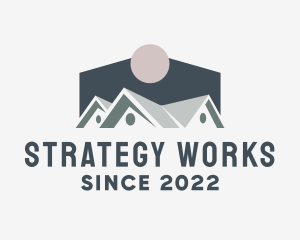 Roofing Contractor Realtor  logo design