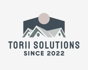 Roofing Contractor Realtor  logo design