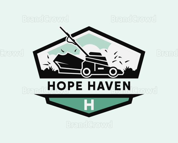 Gardening Lawn Care Mower Logo