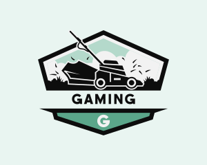 Gardening Lawn Care Mower Logo